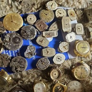 Assorted Gold and Silver Watch Faces